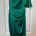 DO+BE Boutique Emerald One Shoulder Dress Photo 1