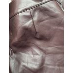 ASOS Design Faux Brown Leather Skinny Pants High Rise Zip US 14 Trendy Photo 5