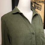 Cloth & Stone Fray Hem BD Shirt Burnt Olive S Photo 2