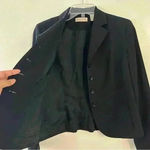 Valerie Stevens Valerie‎ Stevens Separates Blazer Padded Shoulder Womens Size 4 Petite Black Photo 2