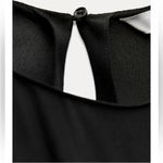 ZARA NWT  CUTOUT GOLD ACCENT MIDI BLACK DRESS SIZE S Photo 5