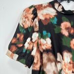 Julia Jordan  Women's Midi Dress Size 12 Floral Black‎ Multi Short Sleeve Wedding Photo 8