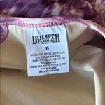 Duluth Trading Company Suit Up Swim Built In Bra Cap Sleeve Top Purple Size 8 Photo 9