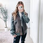 VINTAGE ERIC RHODES Suede Sweater Jacket Gray Size XL Photo 10