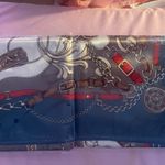 Elegant Scarf with Chain and Belt Design Red Photo 3