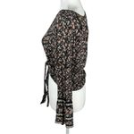 American Eagle  Floral Button Front Crop Top Size Medium Photo 2