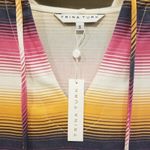 Trina Turk 💕💕 Avenne Hoodie Tunic Top ~ Serape Stripe Small S NWT Photo 2
