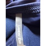 Lands' End  Tankini Top‎ Swimsuit Plus Size 16W Navy Blue White Polka Dot Photo 1