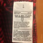 Old Navy women’s red gingham print button down shirt size large. Photo 4