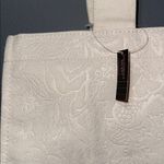 Victoria's Secret  Floral Embossed Ivory Tote Bag Lavender Scarf Logo Ltd Edition Photo 4