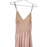 Frederick's of Hollywood Vintage Pale Pink Nylon Lace Nightgown Slip Dress Photo 6