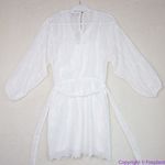 White House | Black Market NEW‎  Long-Sleeve White Eyelet Dress, S Photo 9