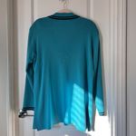 Misook  Vintage Acrylic Top & Blazer Set Teal Made in Korea Women’s Medium Photo 2