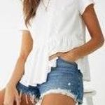 White Peplum t Photo 0