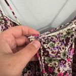 American Eagle  Outfitters Floral & Lace Panel Tank Top Women's Size Medium Thin Straps Photo 6