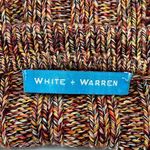 White + Warren Ribbed Knit Long Sleeve Zip Front Cardigan Marled Orange Size M Photo 2