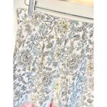 Ann Taylor Loft XS A-Line Pleated Midi Skirt pastel Floral Print Linen P… Photo 7