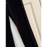 Burberry London Women’s Joggers Sz Small Black Velvet Wide Leg Full Leg Logo Photo 2