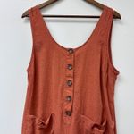 Marine layer  Sydney Beach Wide Leg Jumpsuit in Baked Clay Size L Photo 2