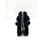 Marc Fisher Sandals Womens Size 6 Leather Black Fresno Shearling Sherpa Slides Photo 5