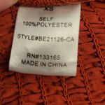 Altar'd State Rust Surplice Neckline Ruffle Sleeve Smocked Waist Blouse Fairy Core Boho Sz XS Photo 6