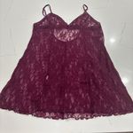 Frederick's of Hollywood  Lace Chemise burgundy size
L Photo 0