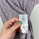 LOGO By Lori Goldstein LOGO Lori Goldstein Women's Purple Space Dye Ribbed Split Back Pocket T-shirt M Photo 4