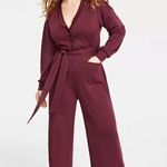 On 34th Women's Maroon Knit V Photo 0