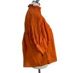 Never A Wallflower High Neck Top Purple Windowpane Cotton Orange Size XS Photo 5