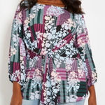 Ashley Stewart  Floral Phlox Top Photo 0
