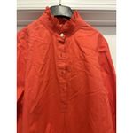 Tuckernuck Poppy Red Teagan Popover Blouse Top Ruffle Elastic Cuff Size Medium Photo 6