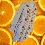 Sigrid Olsen  Linen Lined Jacket with Embroidered Design‎ Size 6P Photo 6