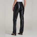 American tall True Touch Leather Straight Leg Pants for Tall Women Black Size 31 Photo 4