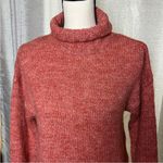 MINKPINK ‎ Womens Brick Red Size Large Curious Roll Neck Sweater Dress Tunic NEW Photo 8