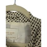 Kate Spade  New York Metallic Tweed Cropped Jacket Size L Gold Black Evening Photo 6