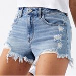 PacSun  Blue High Waisted Denim Festival Shorts Photo 3