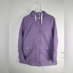 Boohoo NWT Hooded contrast Trim Mac Lilac windbreaker size 4 Photo 2
