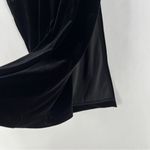 Banana Republic Banana‎ Republic Black Plush Velvet Twisted Faux Wrap Midi Sheath Dress Photo 6
