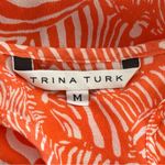 Trina Turk  Women’s Halter Silk Top size M Orange Photo 3