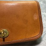Coach Vintage Tan Leather Dinky Made in United States Purse Bag Crossbody Photo 13