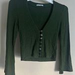 Reformation  Gellar Knit Top XS Green (Fern) Photo 0