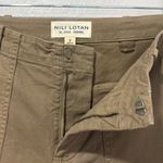 Nili Lotan cotton cropped pants with raw hem Tan Size 6 Photo 6