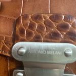 Antonio Melani  brown reptile leather shoulder bag Photo 1