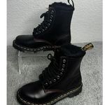 Dr. Martens NWT Doc Martens 1460 Serena Oxblood s Boots Women's US Size 5 Faux Fur Lining Photo 0