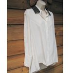 Derek Lam 10 Crosby Cream Black Top Photo 3