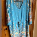 Ellie Boutique Boho Dress~Bell Sleeve~Cinch Waist Size large Photo 0
