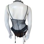 Vintage Nani Flower Black & Pink Teddy & Garter (L) Size L Photo 3