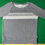 Victoria's Secret  Gray Crewneck Sweater with Lace Accent Photo 2