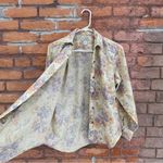 L.L.Bean Vintage 1990s Watercolor Floral Button Up Photo 4