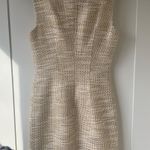 Tory Burch Tweed gold & white dress. Photo 1